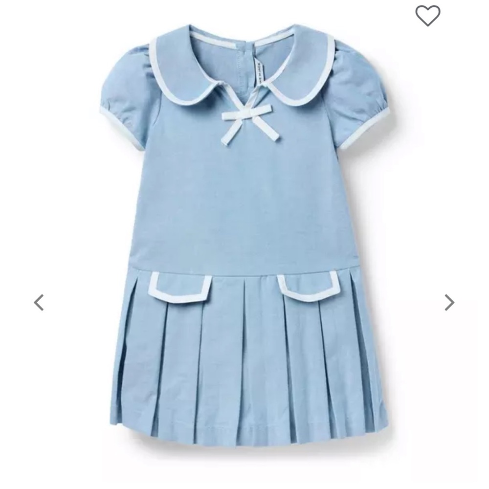 Blue Dress with White Trim